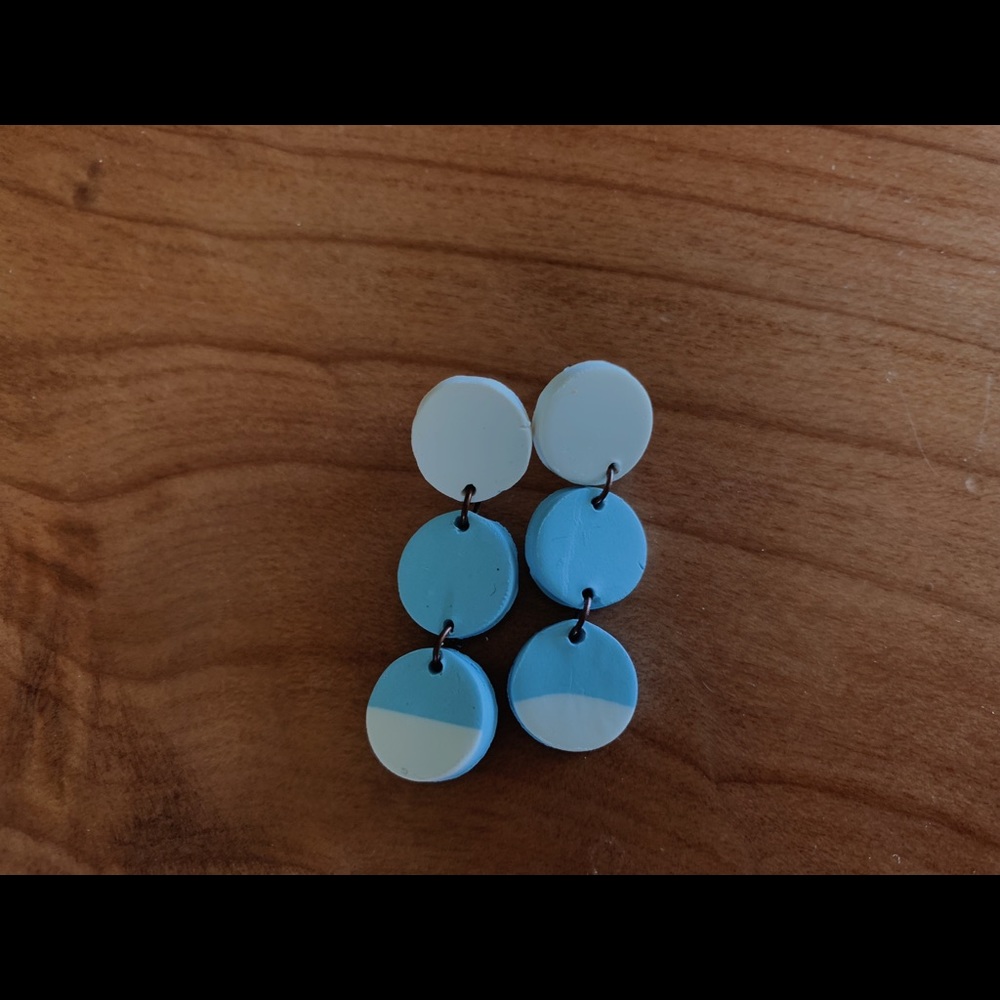 Handmade clay earrings